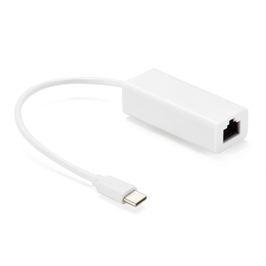100M Gigabit USB-zu-Ethernet-Adapter, USB zu RJ45, Treiberlos, m. Typ-C-Anschluss