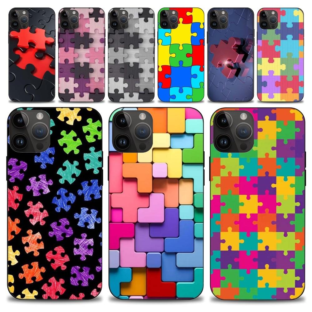 

Funny Puzzle Game Phone Case iphone15 14 13 12 11 Pro Max Mini X 7 8 Soft Case