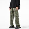 Heren outdoor gewassen camouflage overall heren rechte broek high street veelzijdig nieuw heren casual