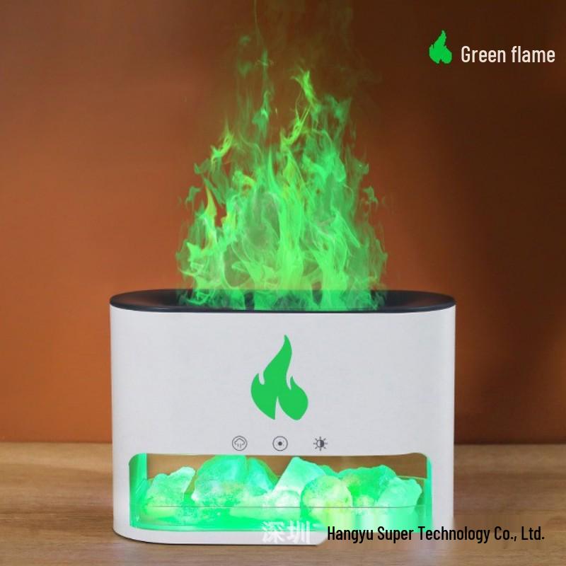 Dyfuzor Aromatu Kryształowy Sól Himalajska i Kolorowa Lampa Nawilżająca