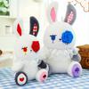 Toy Bunny Plush Stuffed Rabbit Flower Eyes Doll Shed Tears Kids Gift Cotton Pp