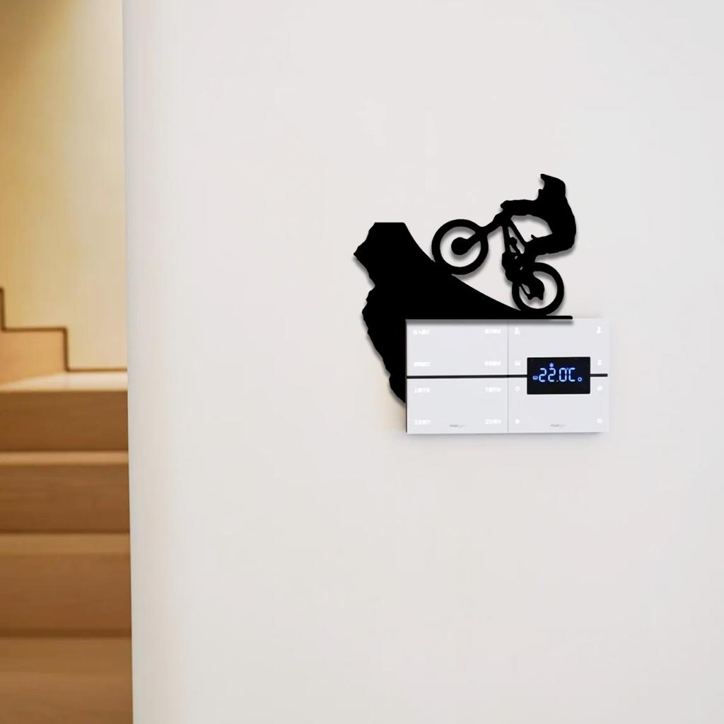 1Pc Iron Wall Decoration, Mountain Bike Door Top Ornament, Switch Decoration, Home Wall Decoration, Ideal Gift for Extreme)