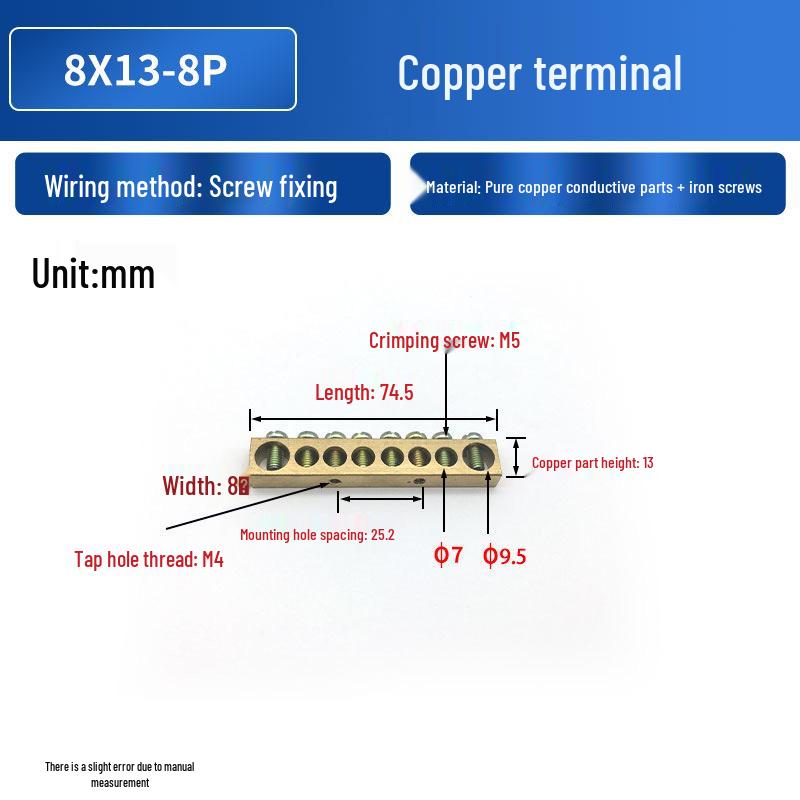 PZ30 Copper Terminal Blocks with Screws