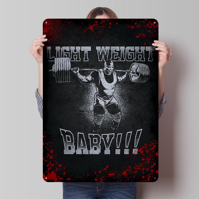 Lightweight Baby Ronnie Tinplate Poster Customized Wall Art Vintage Metal Signs Retro Tin Plaque for Home and Decoration Gaming