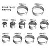 Desirable Circle Cake Mold Set, 11 Round Cake, Sushi, and Cookie Molds, Made of 430 Food-Grade Stainless Steel with Case. Small and Easy To Store, Any