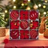 Shatterproof Christmas Ball Ornaments Set 35 Pieces Winter Holiday Decoration Pendants Shatterproof Christmas Decorations For