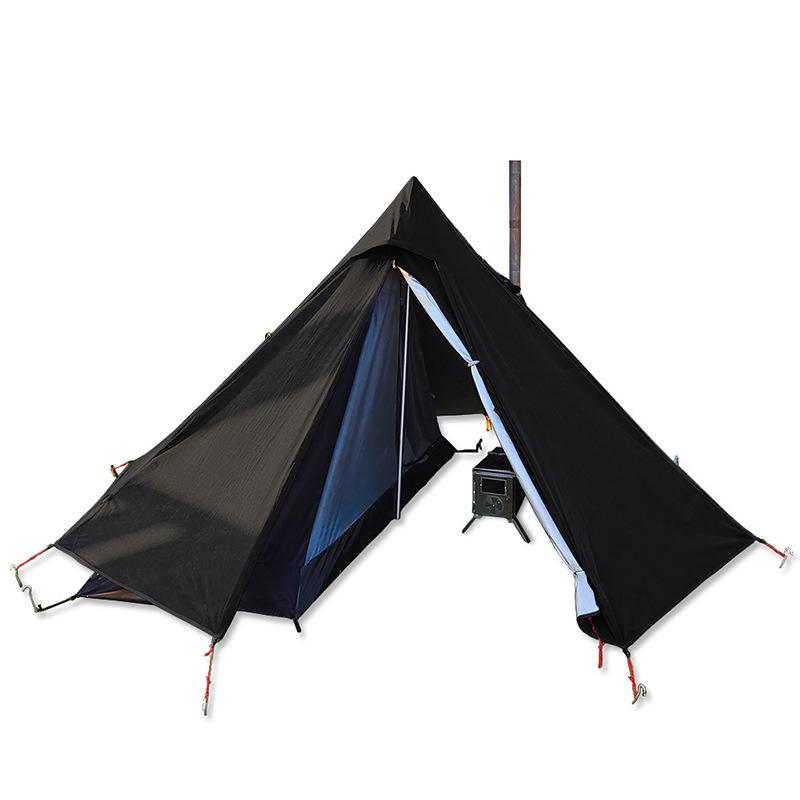 Flame Retardant Pyramid Tent with Built-in