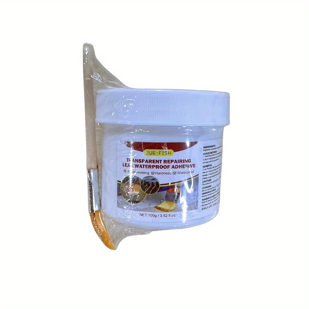 

100 г водостойкий клей RV герметичное покрытие прозрачный ремонт ванной комнаты пол проницаемый гидроизоляционный агент ремонт яркий 100g+brush