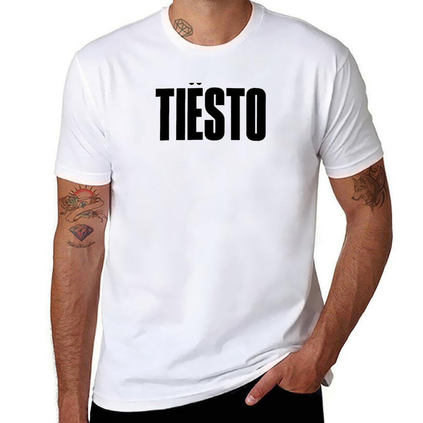 

Tiesto New Logo T-Shirt T Shirt for Man Cotton T Shirt Pack T-Shirt - Men s Summer Cotton Graphic Tee 5XL різнокольоровий