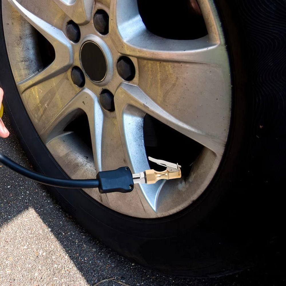 Brass Construction Quick Connector Quick Connect Tire Inflator Adapter Car Tire Inflation