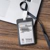 Youhe 6638 Transparent Double-Sided Acrylic Lanyard Card Holder
