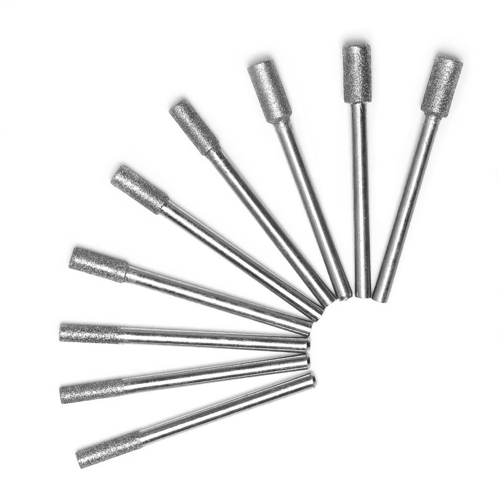 5Pcs 3/4/5mm Diamond Drill Chainsaw Sharpener Fits 1453 Craftsman Round File Micro-carving Needle Chainsaws Sharpening Tools