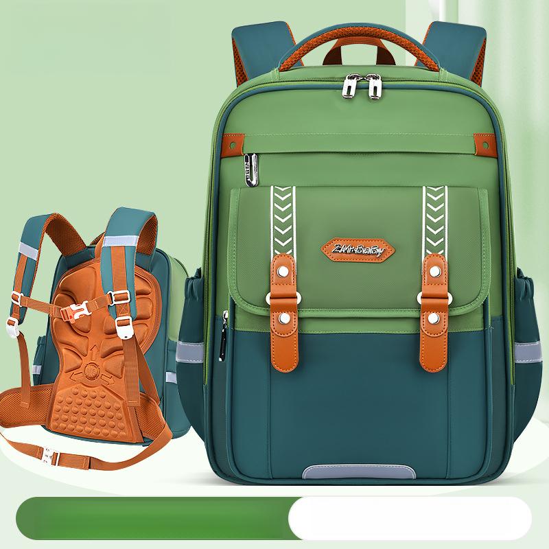 New Model Elementary School Backpack for Boys and Girls Capacity Children's Bag Lightweight Casual Double Shoulder