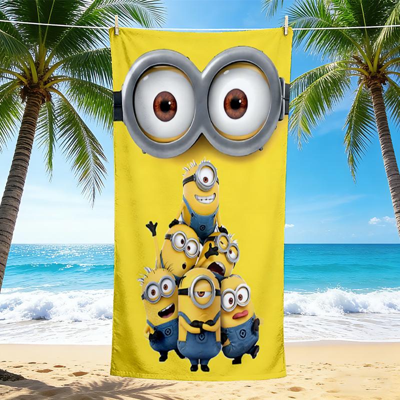 1Pc Despicable Minions Teamwork Beach Towel Quick Dry Multiuse For Beach Pool Gym Yoga Home Travel Christmas Halloween Xmas Gift G1142