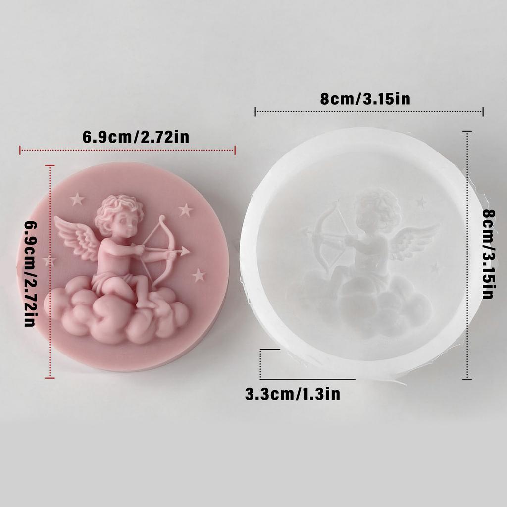 Silicone Sleep Angel Candle Mould for Creation Suitable for Parties Weddings and Decoration