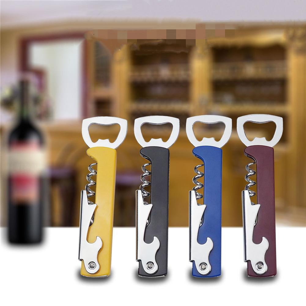 Multi-function Wine  Corkscrew Stainless Steel Wine Bottle Cap Remover Bar Household Accessories