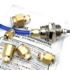 SMC Air Hose Quick Connector KQ2H06-M5A Straight-Through Threaded, Compatible with KQ2S Sizes 08/04/10/12-M5A/01/02AS.