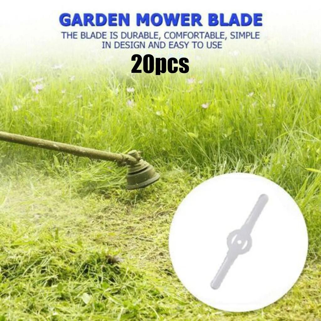 20PCS Plastic Cutter Blades Lawn Mower Blades For Garden Electric Cordless Grass Trimmer Tool Replacement Parts