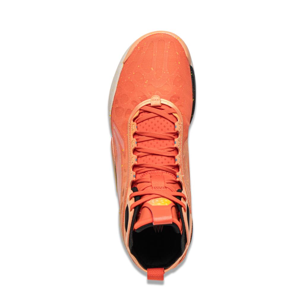 Li Ning Yushuai 19 Carbon Core Basketball Shoes Men's Mid Top Orange ABAV057-4