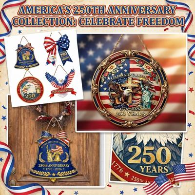 USA 0th Anniversary Decoration Wooden Door Sign 1776-2026 Wreath Decor
