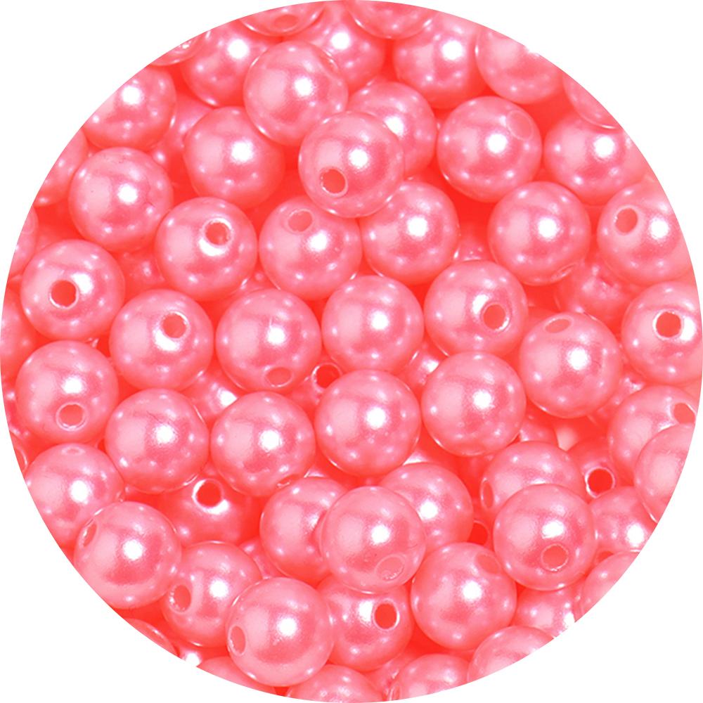 50-1000pcs/Lot 3/4/5/6/8/10/12mm Round Acrylic Plastic Beads ABS Imitation Pearl Beads Loose Spacer Bead For Jewelry Making