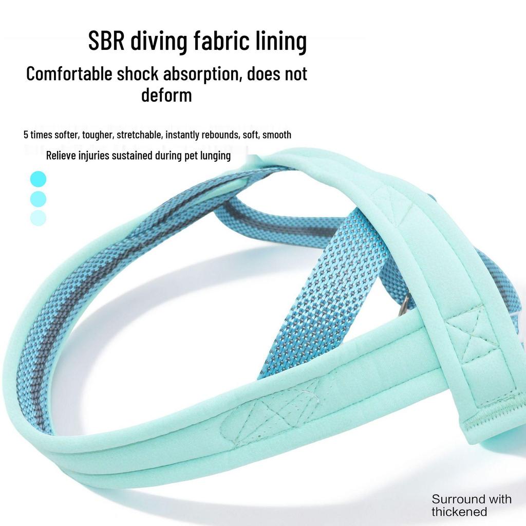 Saddle-Style Shock-Absorbing Dog Harness and Leash for Walking Bichon, Teddy, Corgi