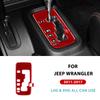 Carbon Fiber Style Gear Shift Collar Trim for Jeep Wrangler JK JKU 2011-2017