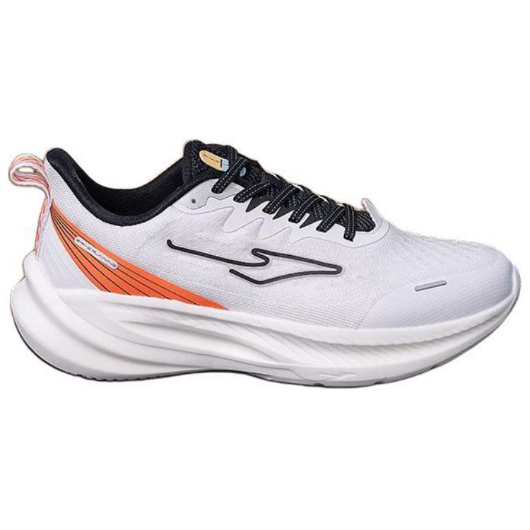 Hongxing Erke Comfortable Trendy Non-Slip Wear-Resistant Low-Top Running Shoes Men Sneakers White Orange 51123403196-002