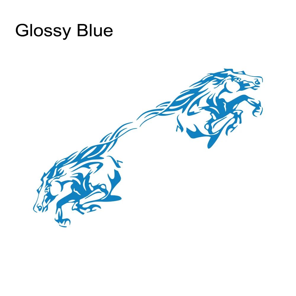 2 Stück Galoppierendes Pferd Aufkleber Auto Karosserie Seite Vinyl Aufkleber Dekoration LKW Transporter Pick-up Grafiken Wasserdicht Auto Dekor Zubehör