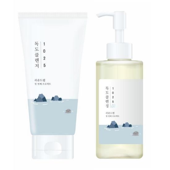 Round Lab 1025 Dokdo Cleansing Oil 200ml (Single) & Set: Cleansing Oil 200ml + Cleanser 200ml