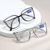 Oversized Ladies Reading Glasses Fashion Trend Sqaure Frame Anti Blue Light Presbyopia Eyewear Finished Prescription Far Sight