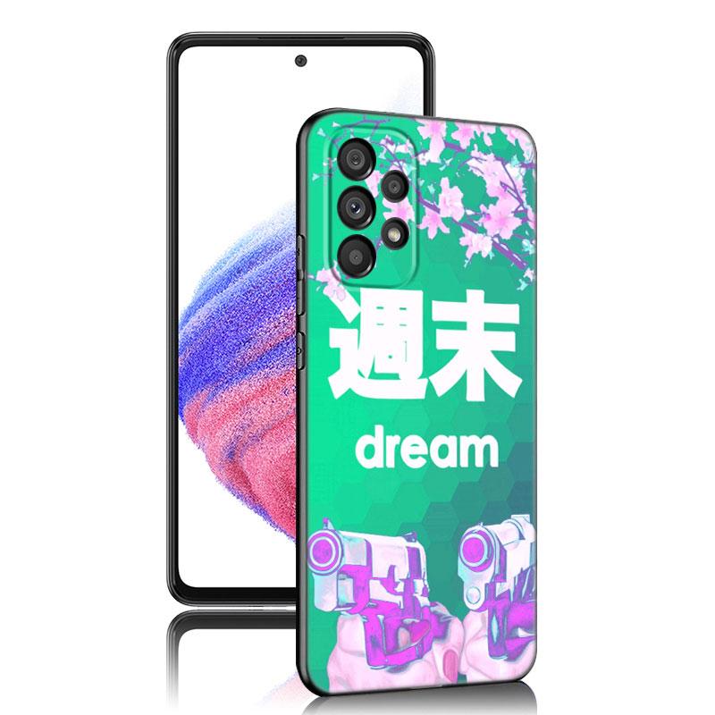 Anime Vaporwave Glitch Case For Samsung A04 A21 A30 A50 A52 S A13 A14 A22 A23 A32 A53 A73 5G A11 A12 A31 A33 A51 A70 A71 A72