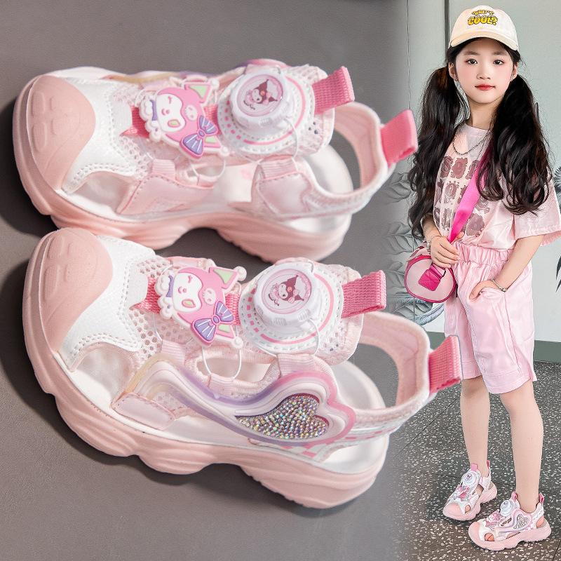 Baby Mädchen Strass-Turban-Sandalen - 2025 Sommer Funktionale Strandschuhe