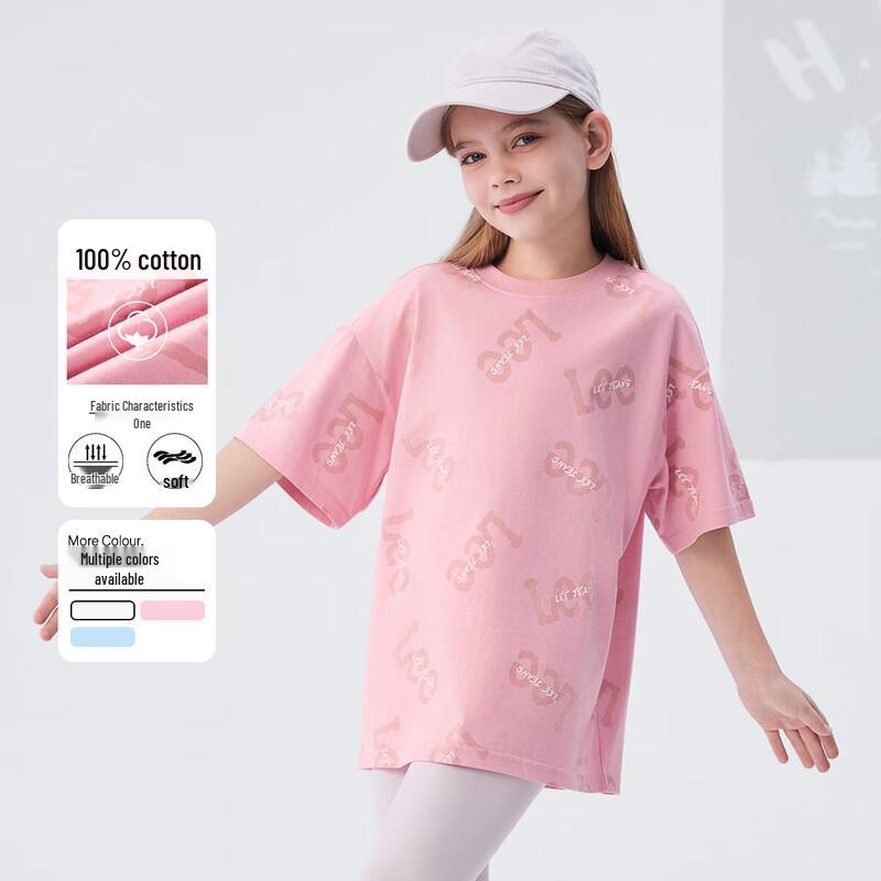 Lee Kids  Fashion Breathable Cotton Short Sleeve T-Shirt 140