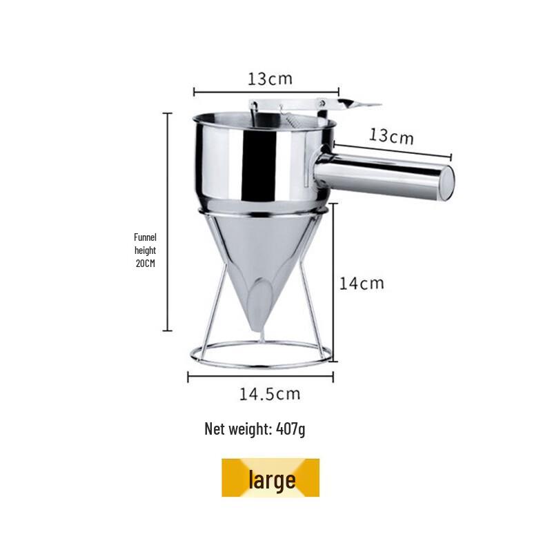 Stainless Steel Batter Dispenser with Stand