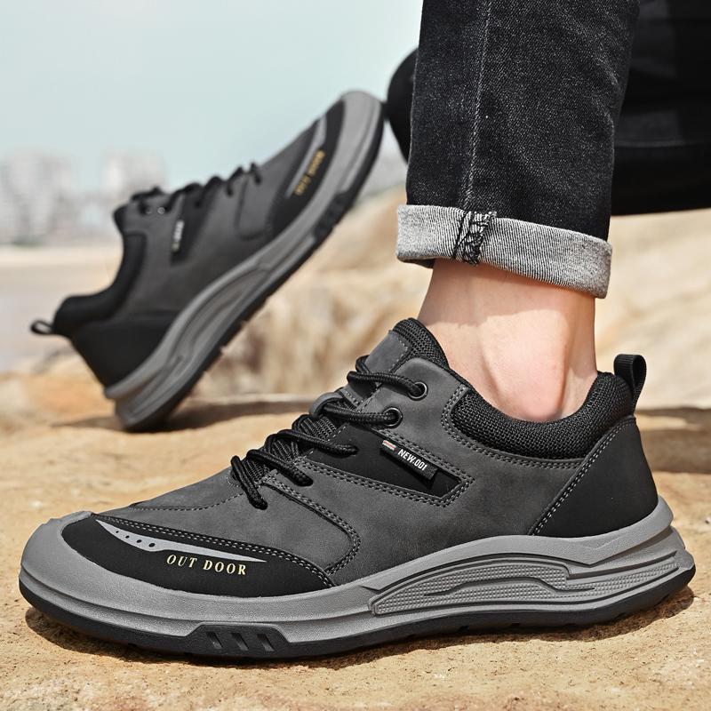 

Коричневые ботинки для альпинизма Натуральная кожа Уличная мужская повседневная обувь Повседневные балетки Платформа Мужские Высокое качество Роскошный Мужской 38