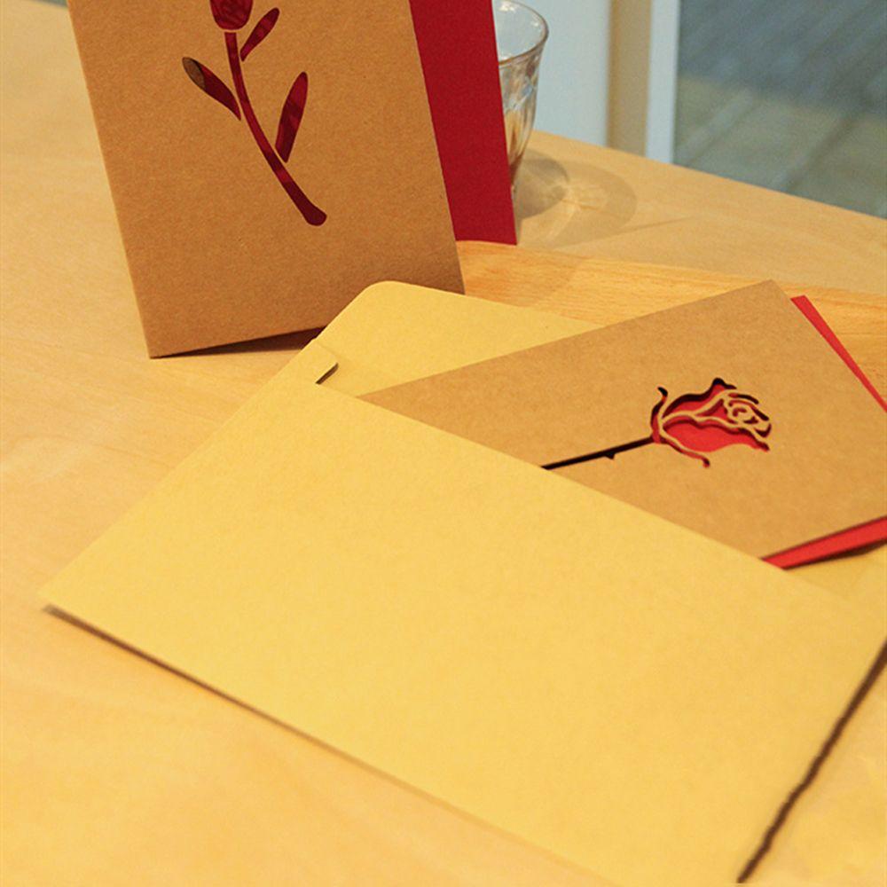 Aniversare Hârtie Kraft Felicitare Ziua Îndrăgostiților Inimă Iubire Invitație Decorare Dragoste Ziua Îndrăgostiților