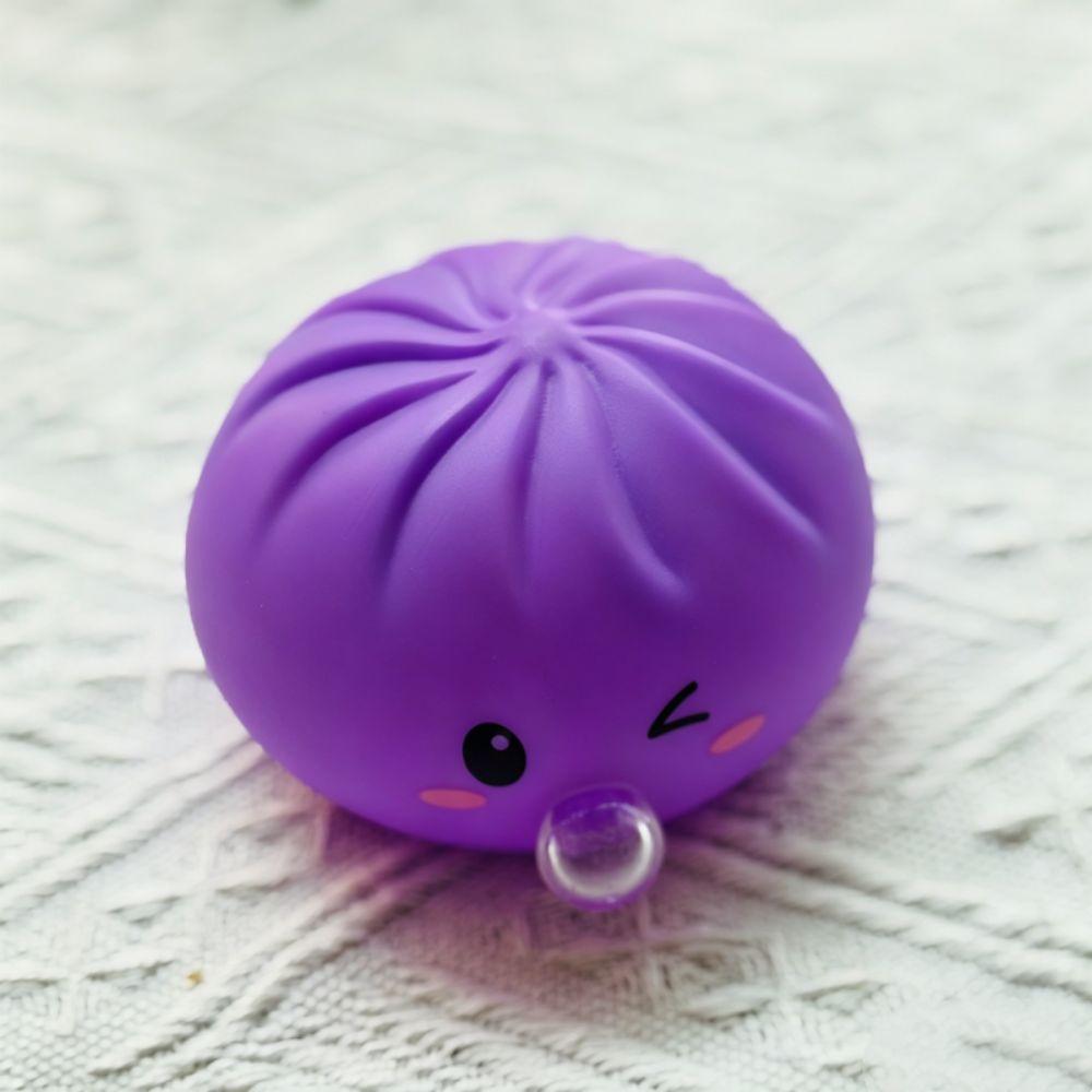 Cute Soft Squishy Toys Colorful Sensory Fidget Ball Funny Spit Bubble Dumpling  Children Gifts