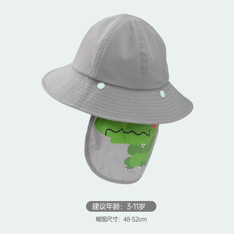 

Детская шляпа от солнца, детская шляпа от солнца, шляпа-ведро для девочек, шляпа от солнца для мальчиков, летняя пляжная шляпа, защита от УФ-лучей 3-14 years old