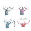 Self Adhesive Wall Hook Without Drilling Coat Bag Bathroom Door Kitchen Towel Hanger Deer Head Hook Storage Accessories