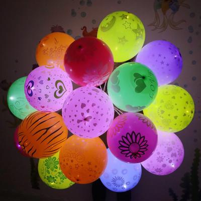 10 Stück Glitzer-Ballon-Lichtschalter Mini-LED-Glühbirnen Leuchtende Tanz-Hochzeitsbar Geburtstagsfeier Feiertags-Garten-Dekoration