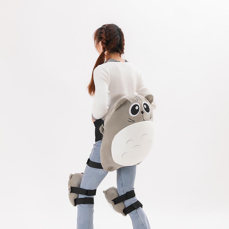 Zimní lyžařské ochranné vybavení Želva plyšová hračka Prdící polštář Měkké roztomilé hnědé medvídě Chrániče kolen Chránič kyčlí Lyžařská protipádová podložka