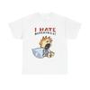 T-shirt Vintage Oversize Odio le Mattine Grafica Cartone Animato Retrò Vestibilità Larga Trendy Stile Y2K Ispirato agli Anni '90 Top Unisex