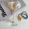 Originality Conch Wine Glass Goblet Handmade Banquet Natural Metal Glass Polishing Decoration Ornament Gift For Bar