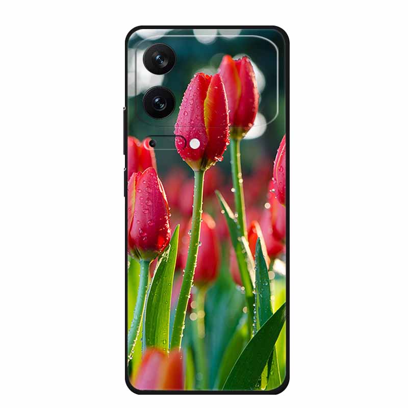 For Xiaomi 17 Pro 2025 Phone Case Fashion Flowers Black Silicone TPU Soft Coque For Xiaomi Mi 17 Pro Max Back Cover Case Shell