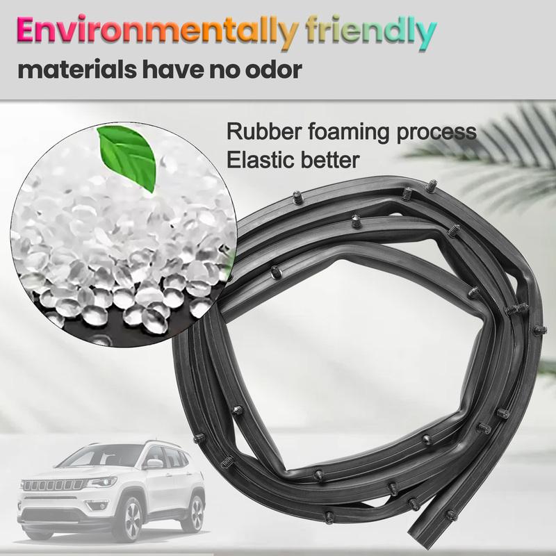 Motorhauben-Dichtungsleiste Zierleiste Dichtung für Jeep Grand Cherokee 2011 - Dodge Durango Material Gummi Direkter Ersatz 68070493A