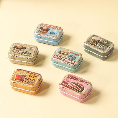Scatola portaoggetti mini in latta creativa - Carina, Portatile, Piccola scatola per medicinali per caramelle o cioccolatini dei bambini