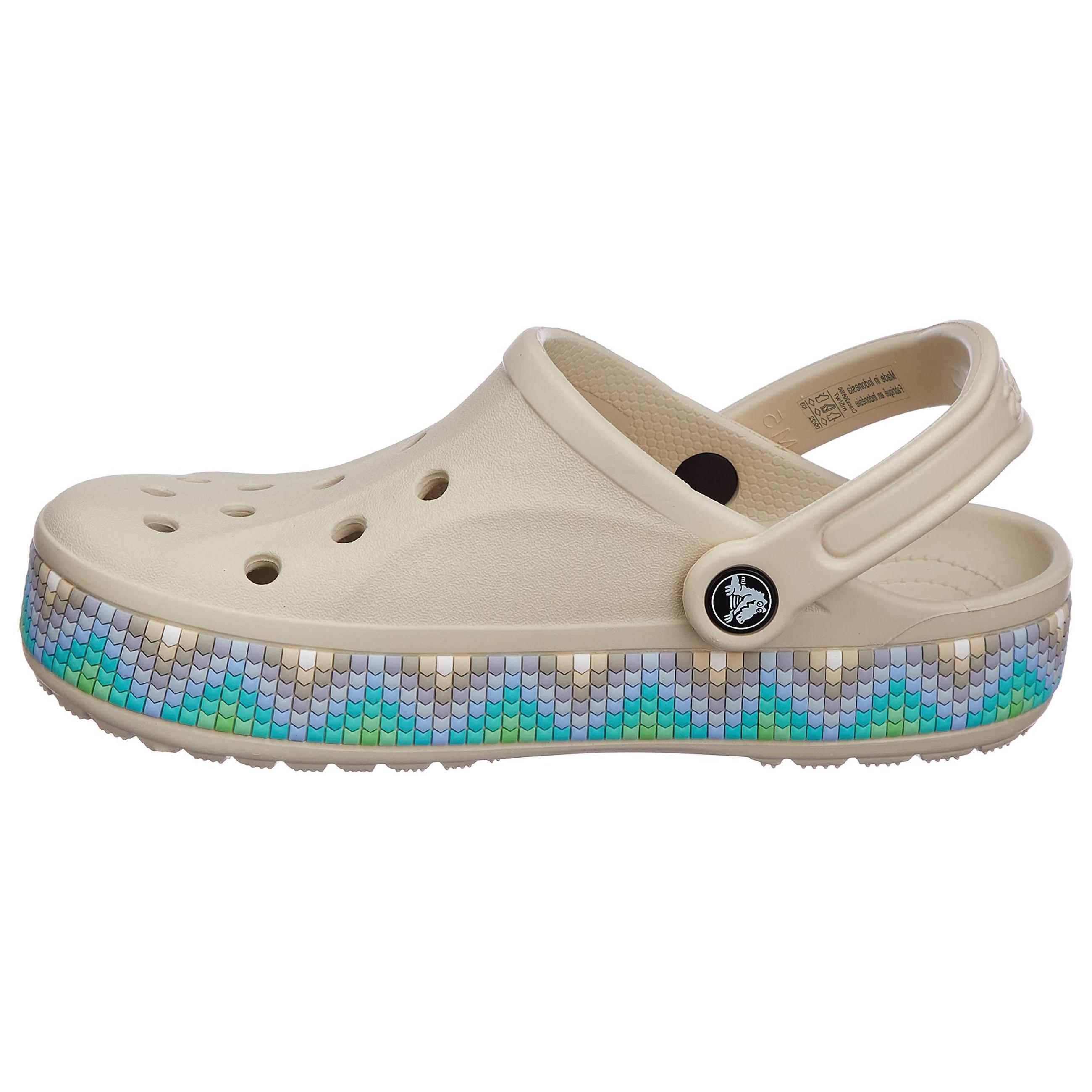 Crocs Bayaband Chevron Band Clogs Stucco Multi Men s 208100-1F8 EU 38-39