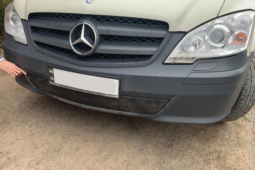 

Зимові накладки на бампер (2010-2015) Глянсова для Mercedes Vito W639