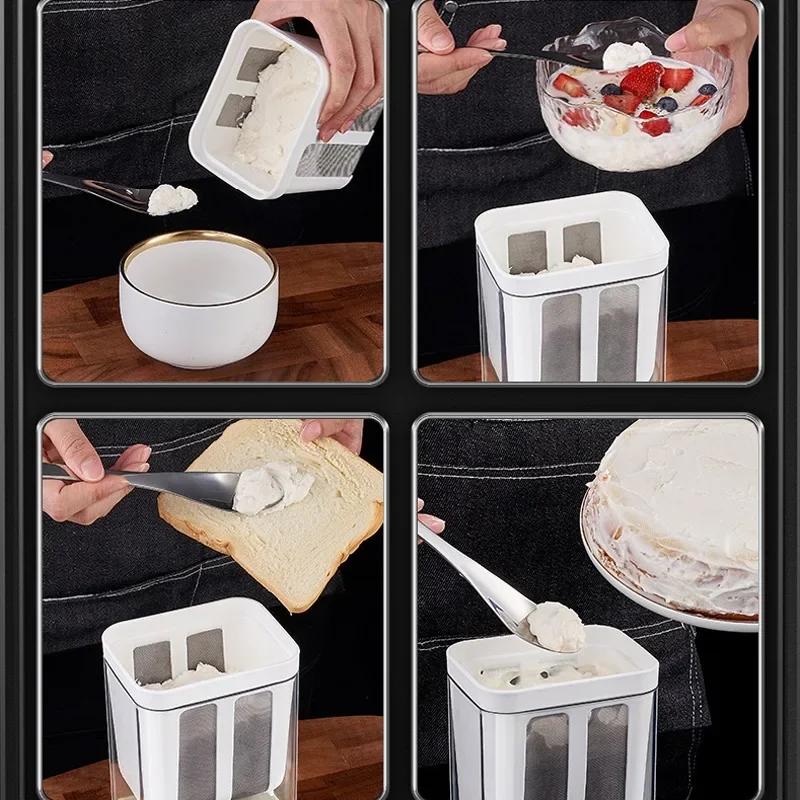 Фильтр для йогурта Самодельный сепаратор сыворотки Многоразовый фильтр для молока Коробка — фото 7